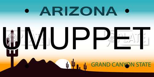 UMUPPET Arizona License Plate