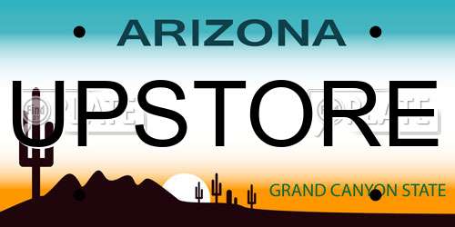 UPSTORE Arizona License Plate