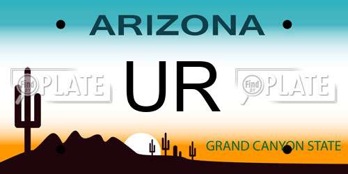 UR Arizona License Plate