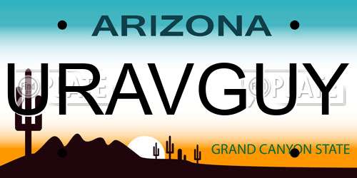 URAVGUY Arizona License Plate