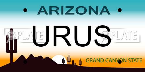 URUS Arizona License Plate