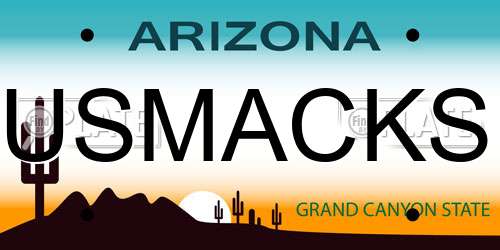 USMACKS Arizona License Plate