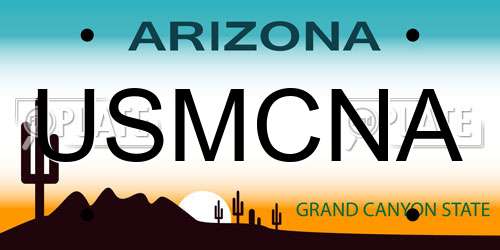 USMCNA Arizona License Plate