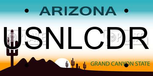 USNLCDR Arizona License Plate