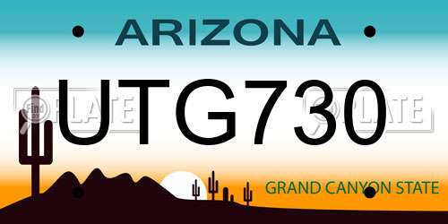 UTG730 Arizona License Plate