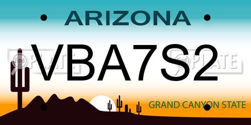 VBA7S2 Arizona License Plate
