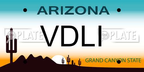 VDLI Arizona License Plate
