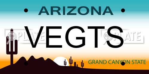 VEGTS Arizona License Plate