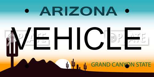 VEHICLE Arizona License Plate