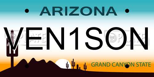 VEN1SON Arizona License Plate