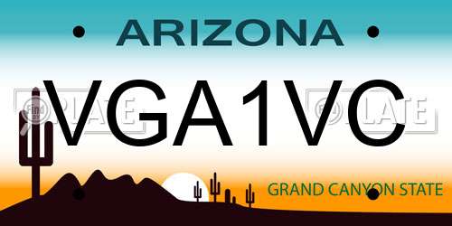 VGA1VC Arizona License Plate
