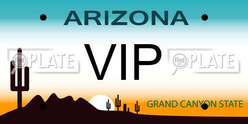 VIP Arizona License Plate