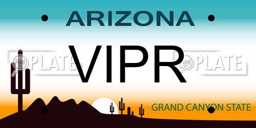 VIPR Arizona License Plate