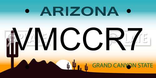 VMCCR7 Arizona License Plate