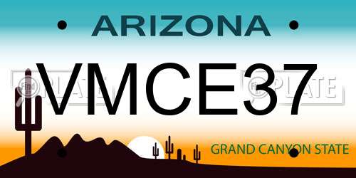 VMCE37 Arizona License Plate