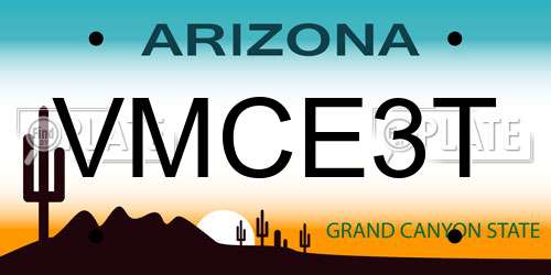 VMCE3T Arizona License Plate