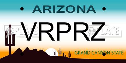 VRPRZ Arizona License Plate