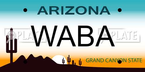 WABA Arizona License Plate