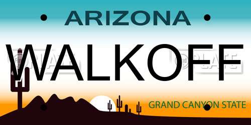 WALKOFF Arizona License Plate