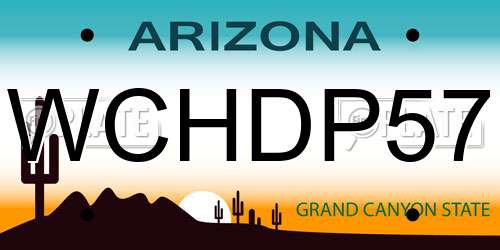 WCHDP57 Arizona License Plate