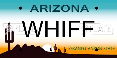 WHIFF Arizona License Plate