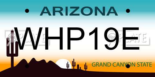 WHP19E Arizona License Plate