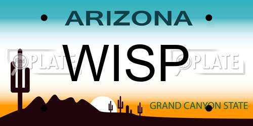 WISP Arizona License Plate