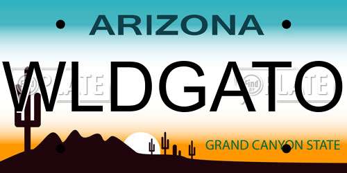 WLDGATO Arizona License Plate