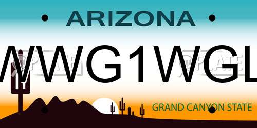 WWG1WGL Arizona License Plate