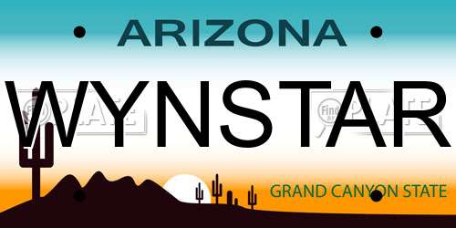 WYNSTAR Arizona License Plate