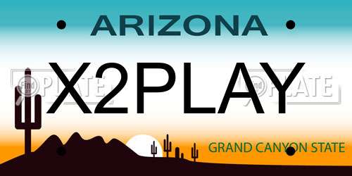 X2PLAY Arizona License Plate