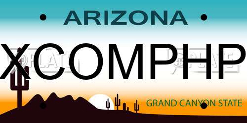XCOMPHP Arizona License Plate