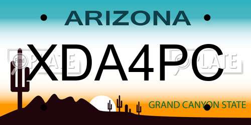 XDA4PC Arizona License Plate