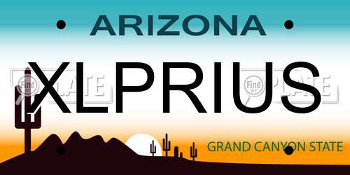 XLPRIUS Arizona License Plate