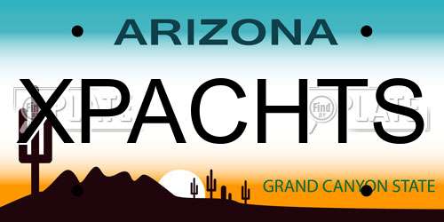 XPACHTS Arizona License Plate
