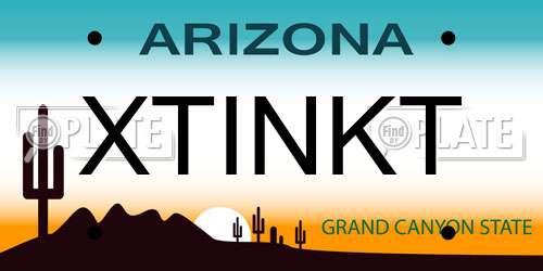 XTINKT Arizona License Plate