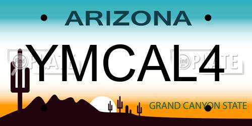 YMCAL4 Arizona License Plate