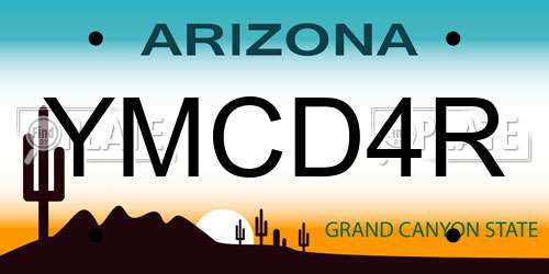 YMCD4R Arizona License Plate