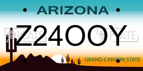 Z24OOY Arizona License Plate