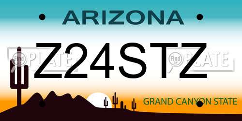 Z24STZ Arizona License Plate