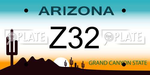 Z32 Arizona License Plate