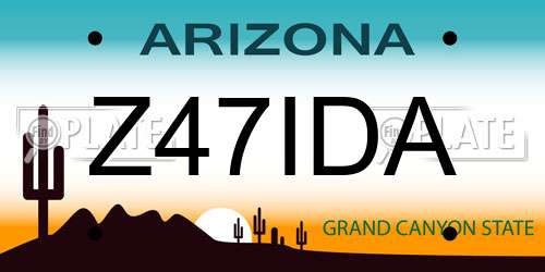 Z47IDA Arizona License Plate
