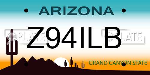 Z94ILB Arizona License Plate