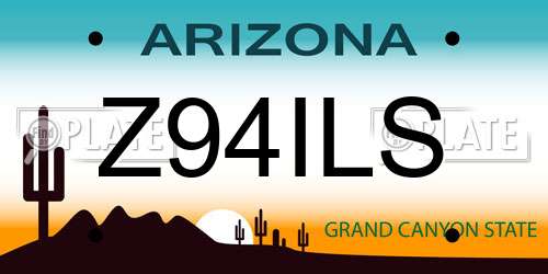 Z94ILS Arizona License Plate