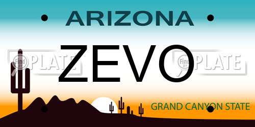 ZEVO Arizona License Plate