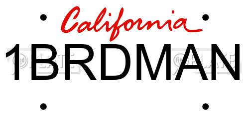 1BRDMAN California License Plate