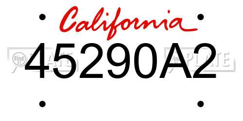 45290A2 California License Plate