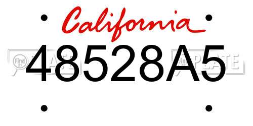 48528A5 California License Plate