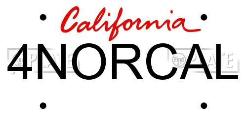 4NORCAL California License Plate