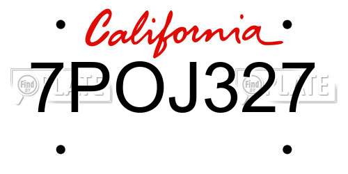 7POJ327 California License Plate